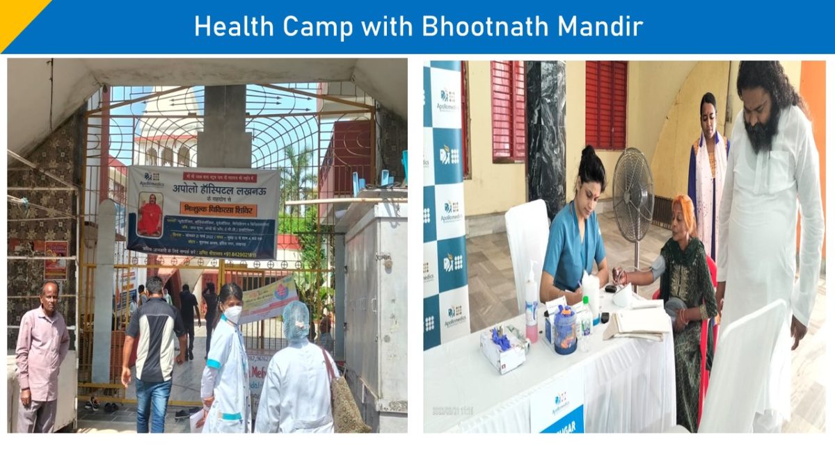 Health Camp with Bhoothnath Mandir - Apollo Lucknow