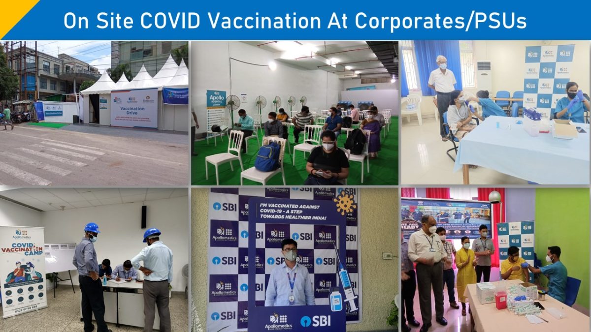 On Site COVID Vaccination At Corporates/PSUs